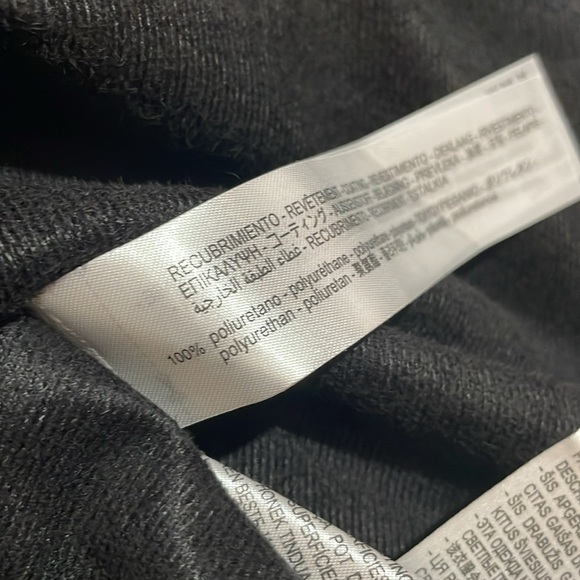 NWT Zara Black Faux Leather Smocked Midi Dress - Picture 5 of 10